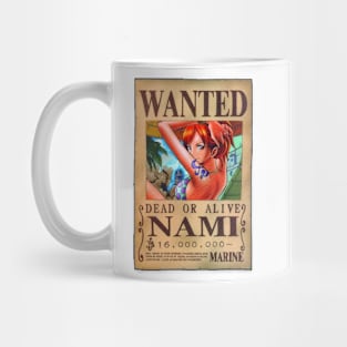 Nami Wanted Poster with 16 million berries Mug